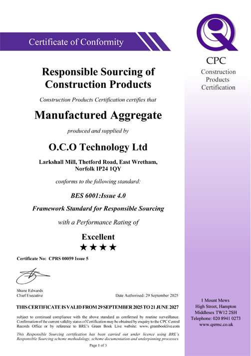 Summary of Independent Verification Report 