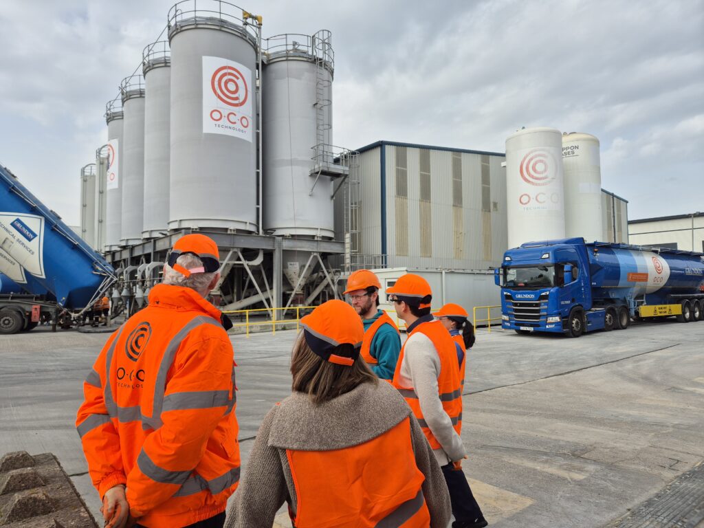 Outside by the Silo's at the O.C.O plant in Avonmouth